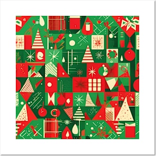 Christmas Pattern Posters and Art